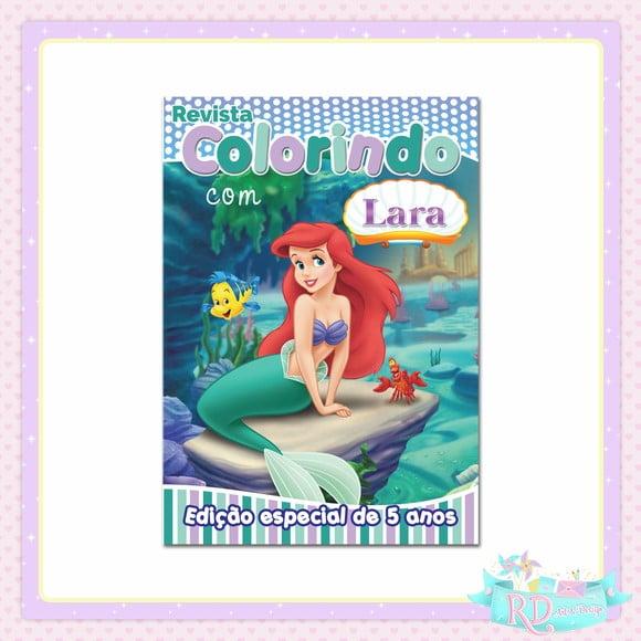 Livrinho de Colorir A Pequena Sereia