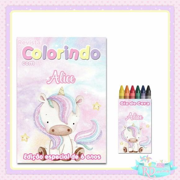 Kit Colorir Unicórnio