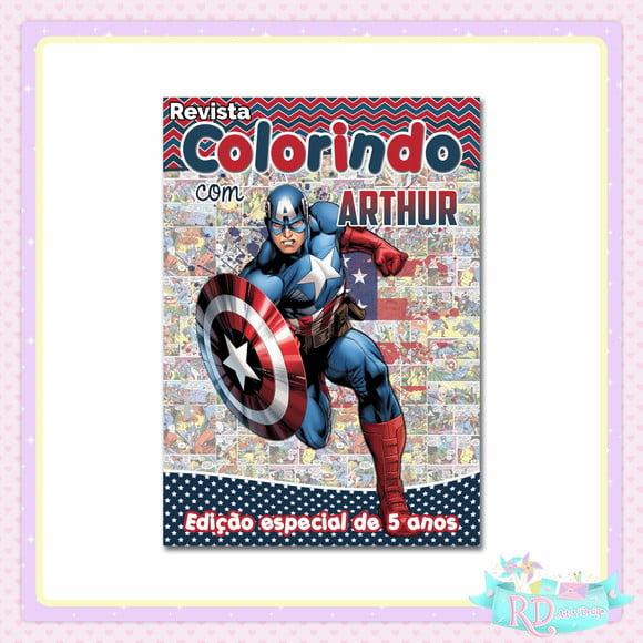 Livrinho de Colorir Capitão América