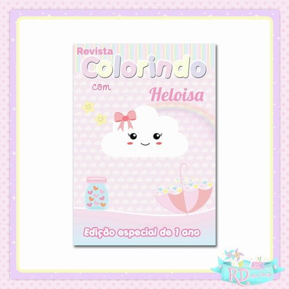 Livrinho de Colorir Chuva de Benção