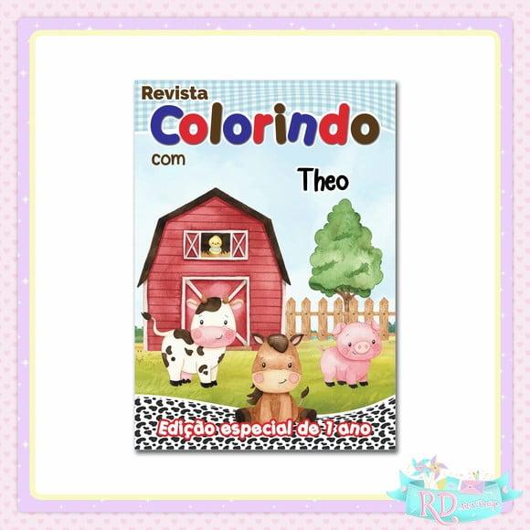 Livrinho de Colorir Fazendinha