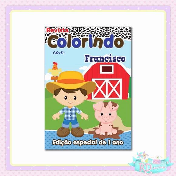 Livrinho de Colorir Fazendinha