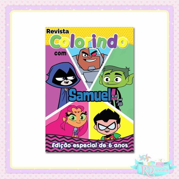 Livrinho de Colorir Jovens Titans