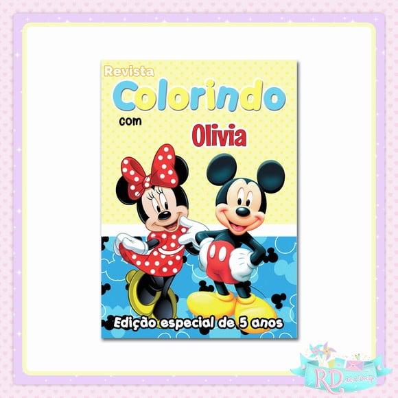 Livrinho de Colorir Mickey e Minnie