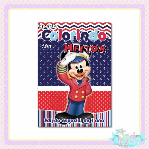 Livrinho de Colorir Mickey Marinheiro