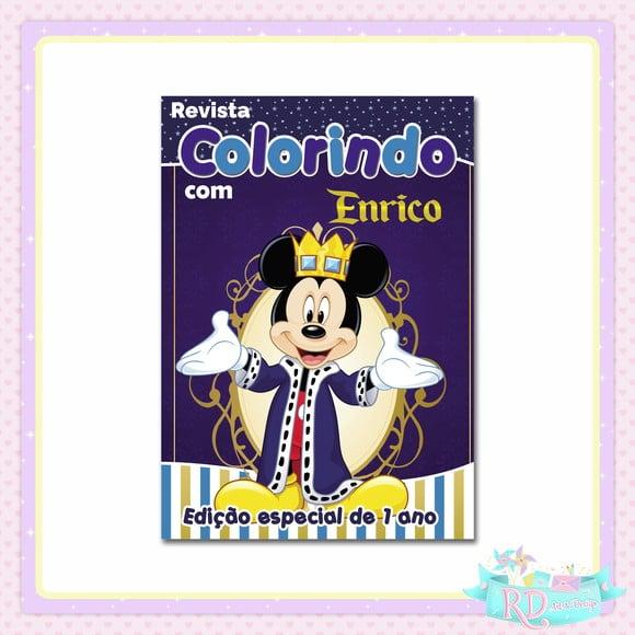 Livrinho de Colorir Mickey Realeza