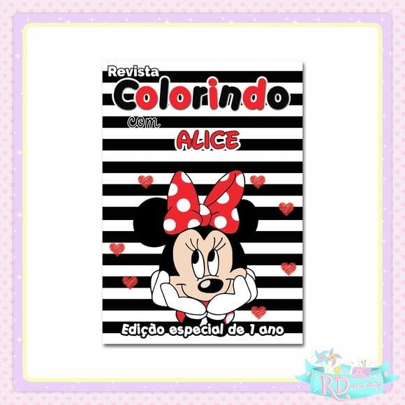 Livrinho de Colorir Minnie Vermelha