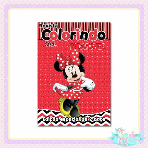 Livrinho de Colorir Minnie Vermelha