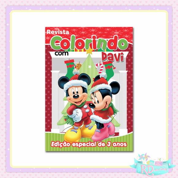 Livrinho de Colorir Natal do Mickey
