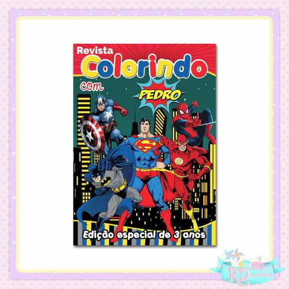 Livrinho de Colorir Super Herói