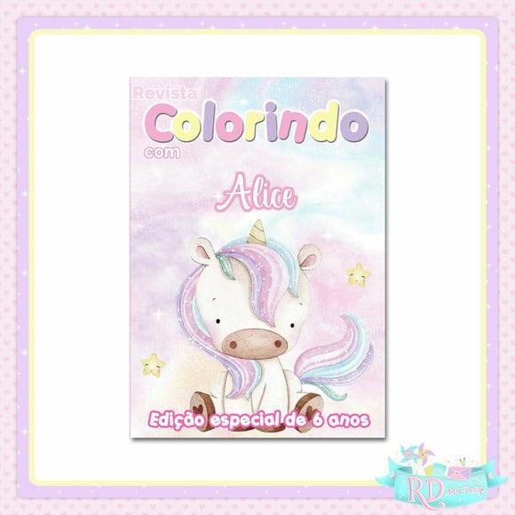 Livrinho de Colorir Unicórnio