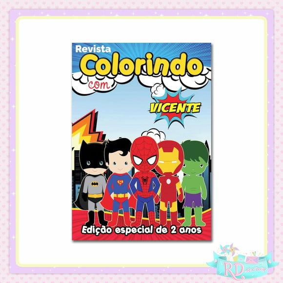 Livrinho de Colorir Super Herói Cute