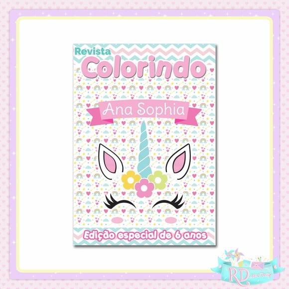 Livrinho de Colorir Unicórnio