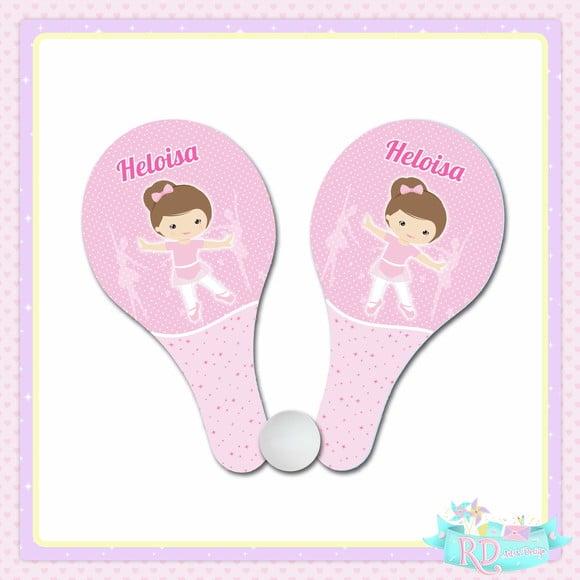 Raquete Ping Pong Bailarina