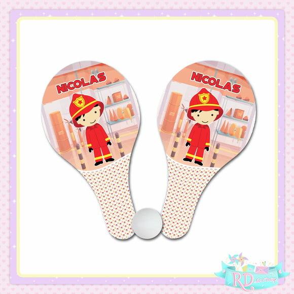 Raquete Ping Pong Bombeiro