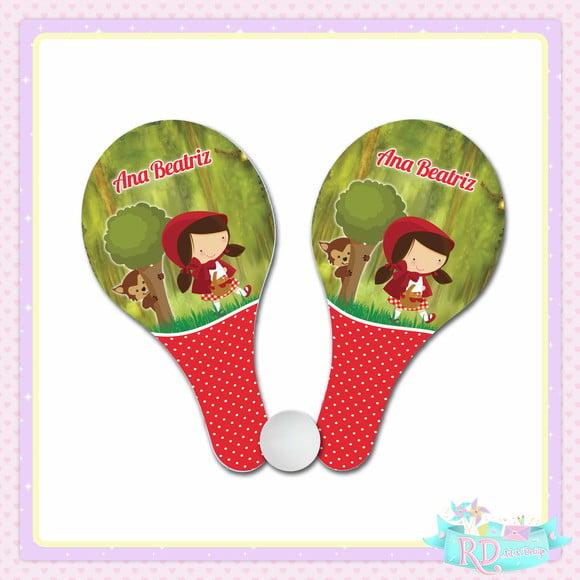 Raquete Ping Pong Chapeuzinho Vermelho