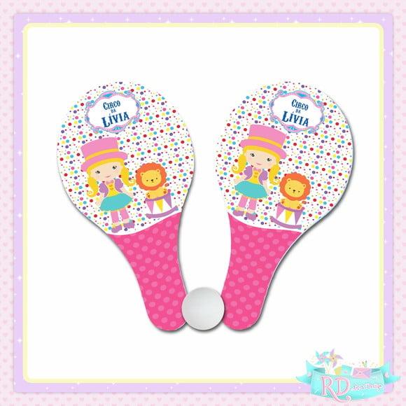 Raquete Ping Pong Circo Rosa