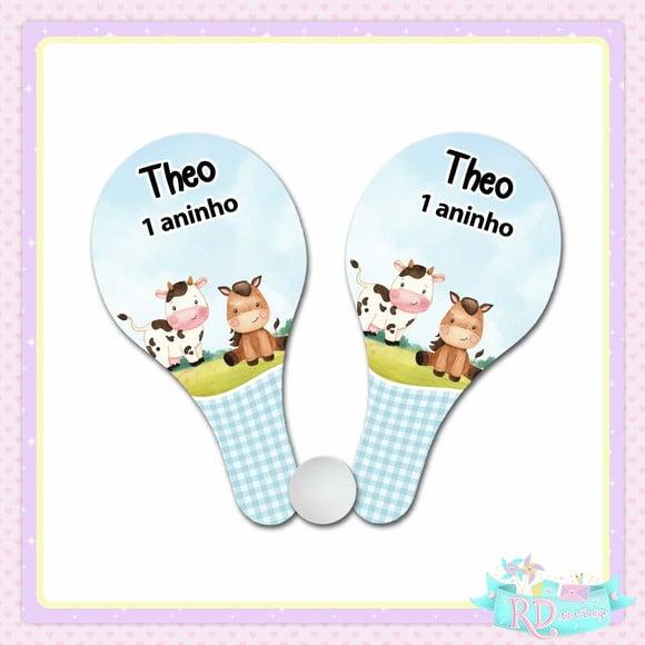 Raquete Ping Pong Fazendinha