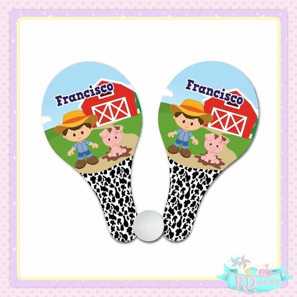 Raquete Ping Pong Fazendinha
