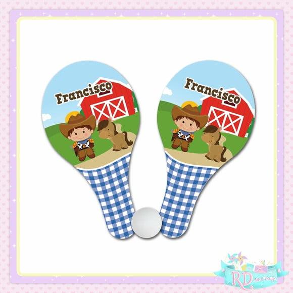 Raquete Ping Pong Fazendinha