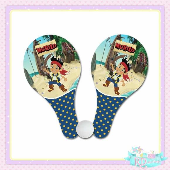 Raquete Ping Pong Jake e os Piratas
