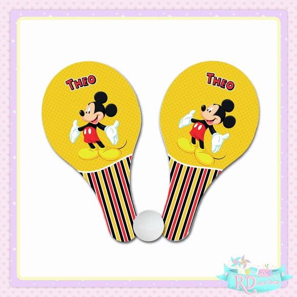 Raquete Ping Pong Mickey