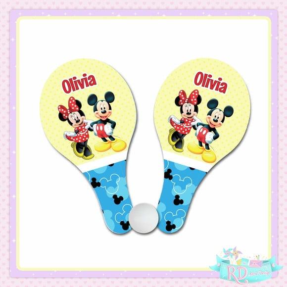 Raquete Ping Pong Mickey e Minnie
