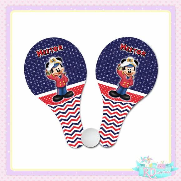Raquete Ping Pong Mickey Marinheiro
