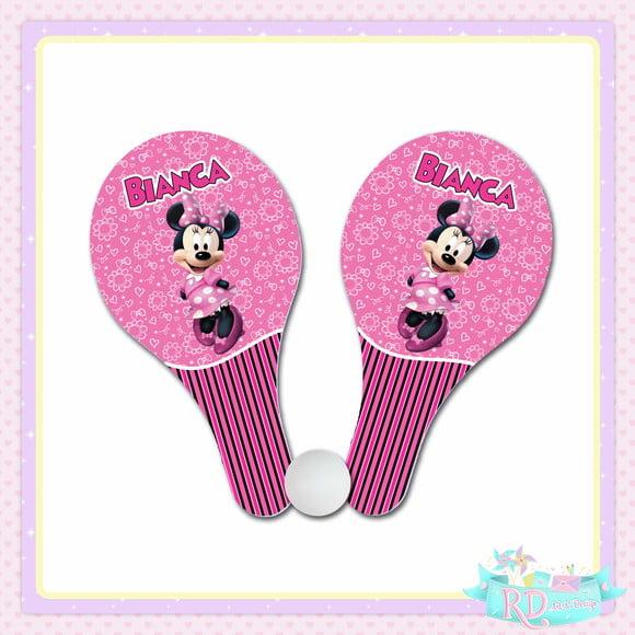 Raquete Ping Pong Minnie Rosa