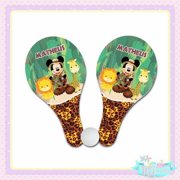 Raquete Ping Pong Mickey Safari