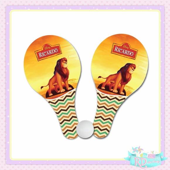 Raquete Ping Pong o Rei Leão