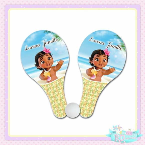 Raquete Ping Pong Moana Baby