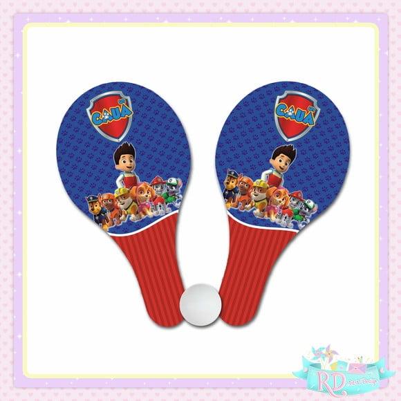 Raquete Ping Pong Patrulha Canina