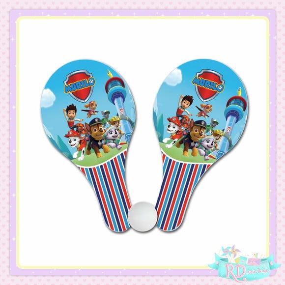 Raquete Ping Pong Patrulha Canina
