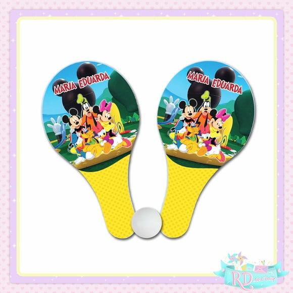 Raquete Ping Pong Turma do Mickey