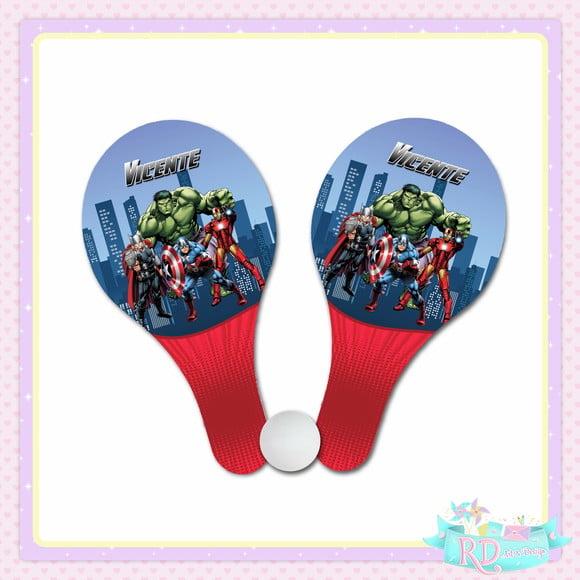 Raquete Ping Pong Vingadores