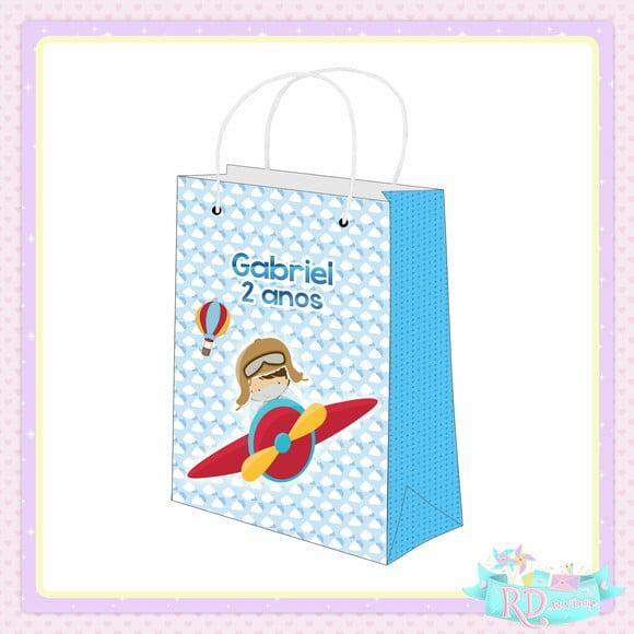 Sacolinha Personalizada Aviador
