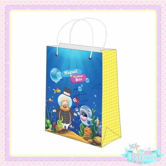 Sacolinha Personalizada Bita Fundo do Mar