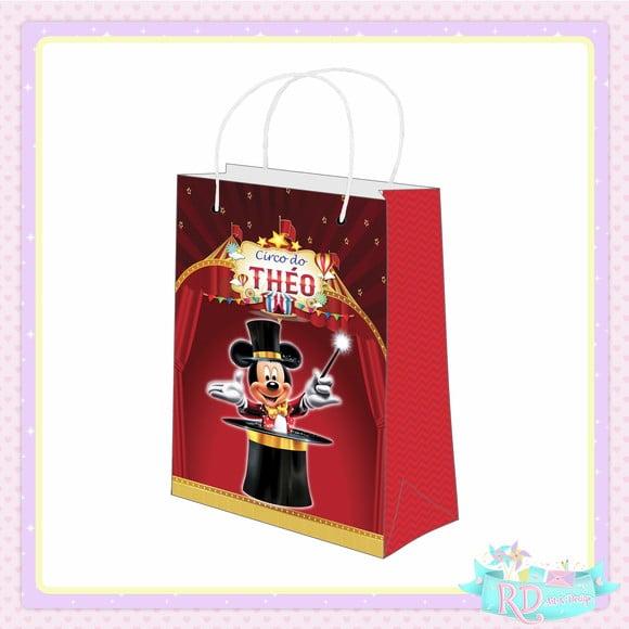 Sacolinha Personalizada Circo do Mickey