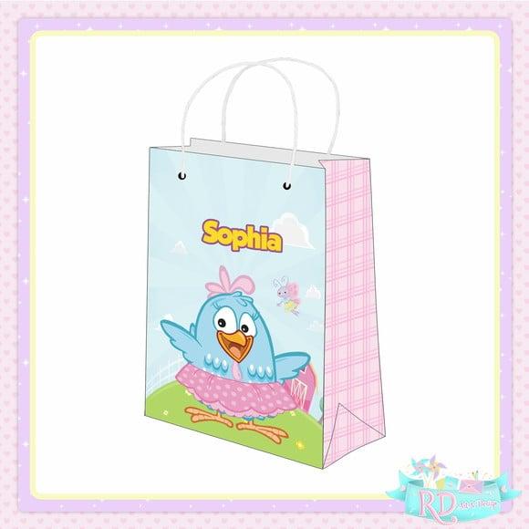 Sacolinha Personalizada Galinha Pintadinha