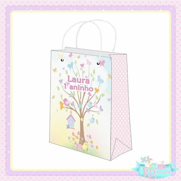 Sacolinha Personalizada Jardim Encantado