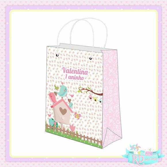 Sacolinha Personalizada Jardim Encantado