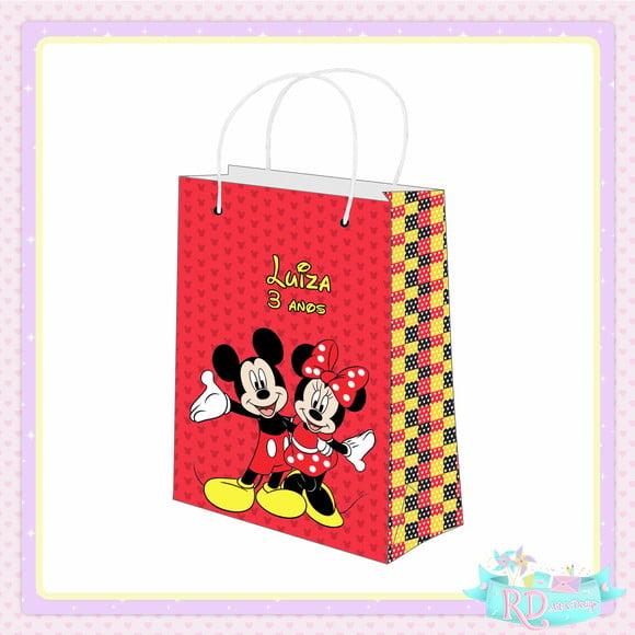 Sacolinha Personalizada Mickey e Minnie