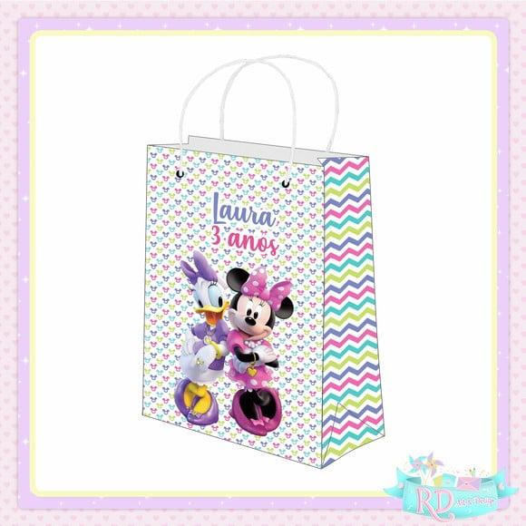 Sacolinha Personalizada Minnie e Margarida