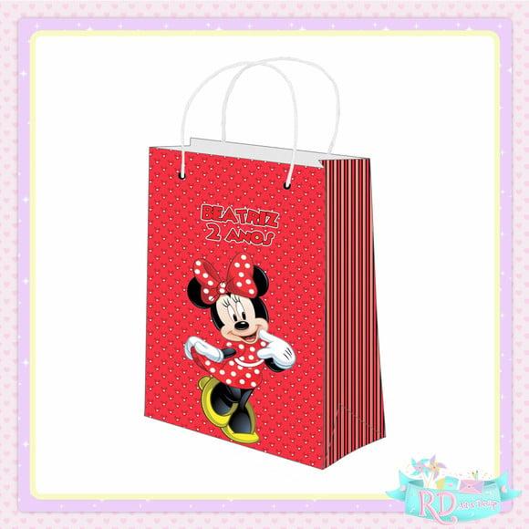 Sacolinha Personalizada Minnie Vermelha