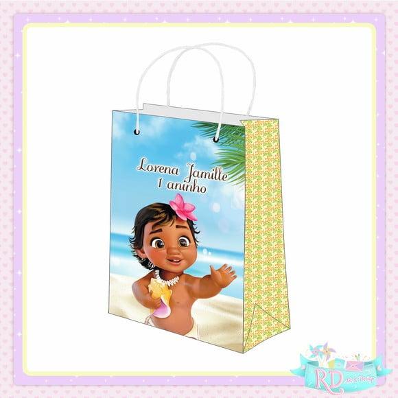 Sacolinha Personalizada Moana Baby