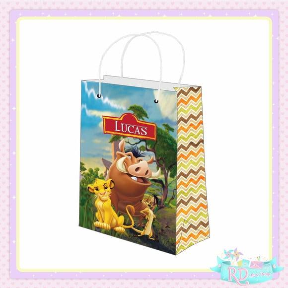 Sacolinha Personalizada O Rei Leão