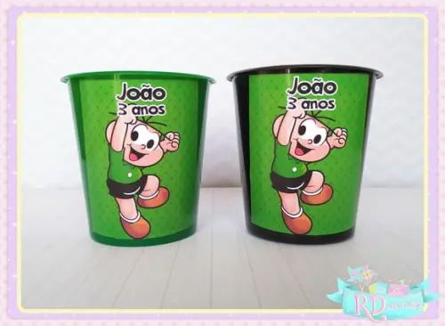 Baldinho de Pipoca Cebolinha