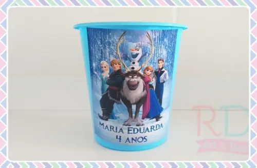 Baldinho de Pipoca Frozen