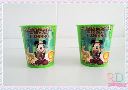 Baldinho de Pipoca Mickey Safari